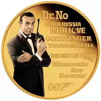James Bond Legacy 1 wydanie - Sean Connery 1-4 uncji 2022 Proof rewers